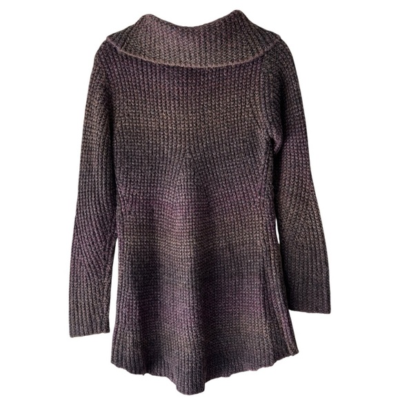 PRANA | HUNTER PLUM TUNIC SWEATER OVERSIZED TURTLENECK NECK CHUNKY KNIT | MEDIUM - Picture 6 of 9